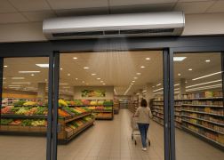 Tuerluftschleier-Klimatechnik-Klimaanlage