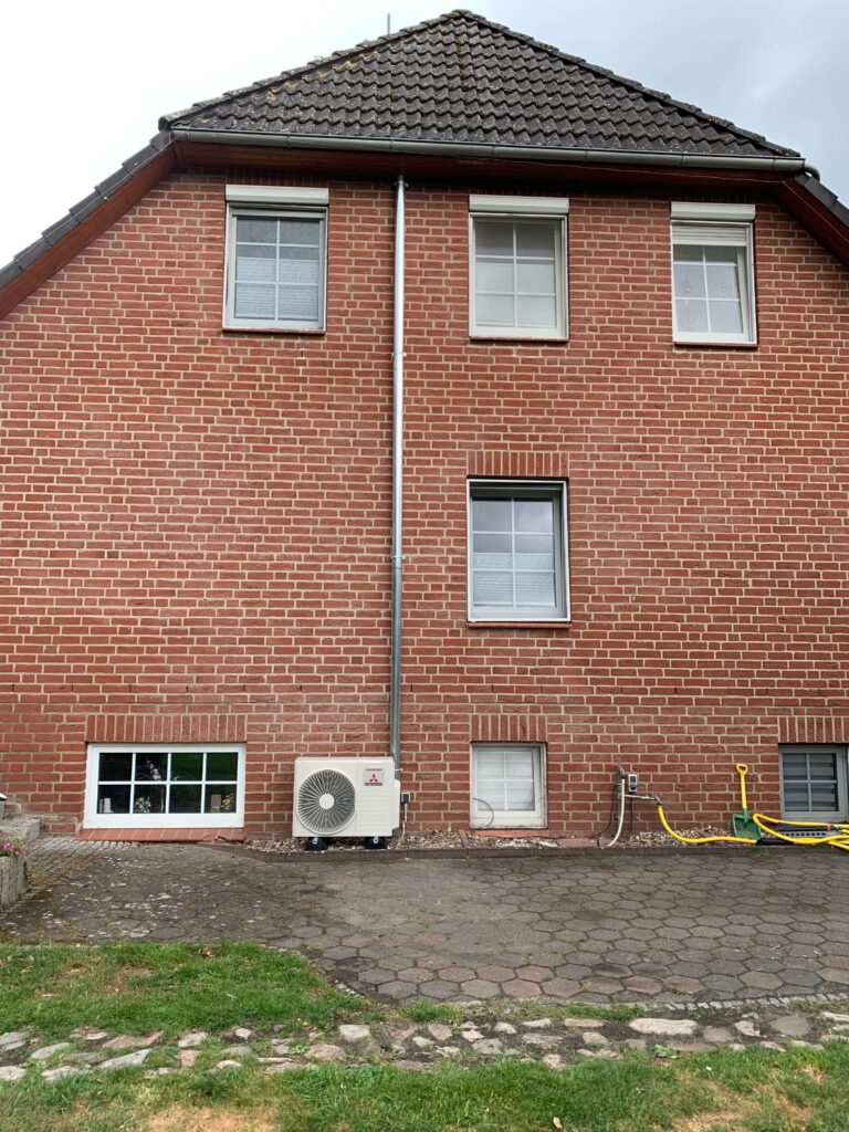 Fallrohr vorverlegen Klimaanlage